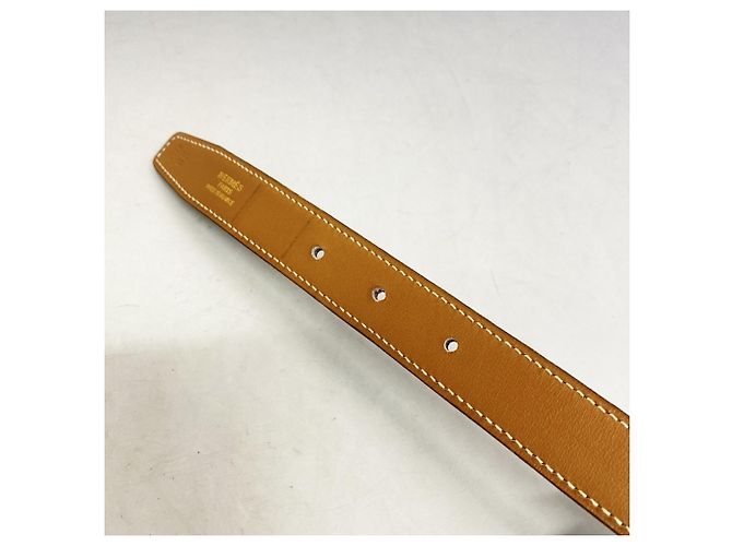 Constance Gürtel von Hermès Golden Marineblau - Ansicht 7