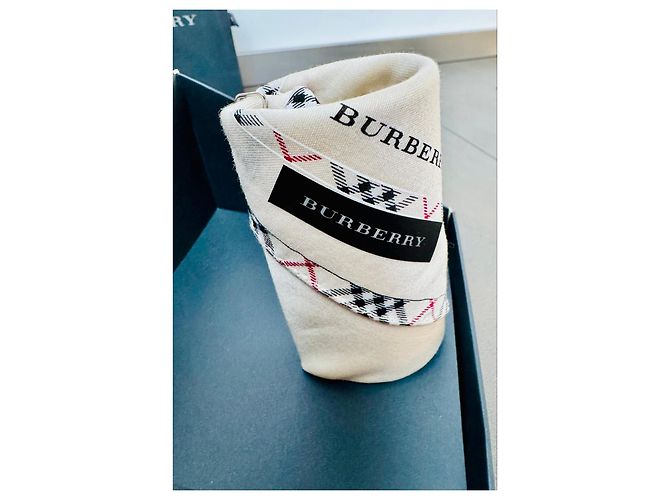 Ours en peluche Burberry avec écharpe Noir Rouge Beige Gris - vue 4