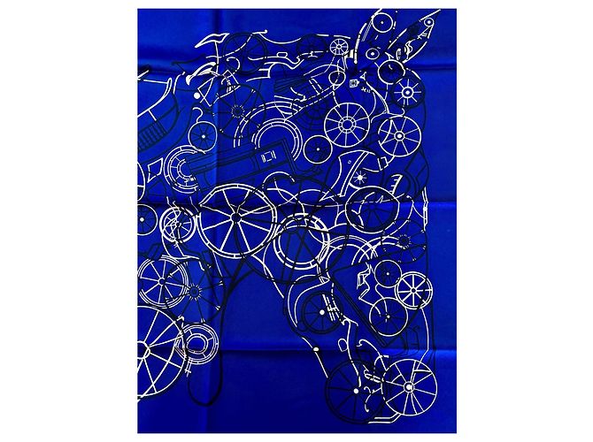 Hermès: Schal/Quadrat "Reiterliche Komplikation" 90 cm Mehrfarben - Ansicht 4