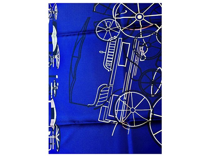 Hermès: Schal/Quadrat "Reiterliche Komplikation" 90 cm Mehrfarben - Ansicht 5