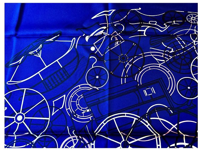 Hermès: Schal/Quadrat "Reiterliche Komplikation" 90 cm Mehrfarben - Ansicht 6