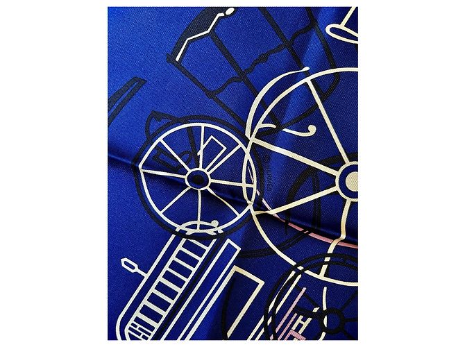 Hermès: Schal/Quadrat "Reiterliche Komplikation" 90 cm Mehrfarben - Ansicht 7