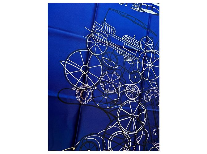 Hermès: Schal/Quadrat "Reiterliche Komplikation" 90 cm Mehrfarben - Ansicht 9
