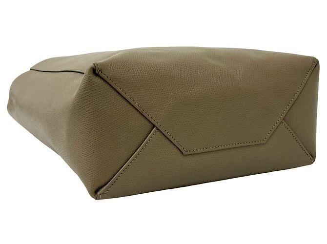 Edge Céline Borsa in pelle piccola logo Vertical Cabas CELINE Beige - vista 7