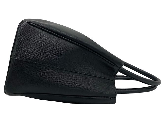 Sac à main en cuir Saffiano avec logo triangle Galleria de Prada - vue 6