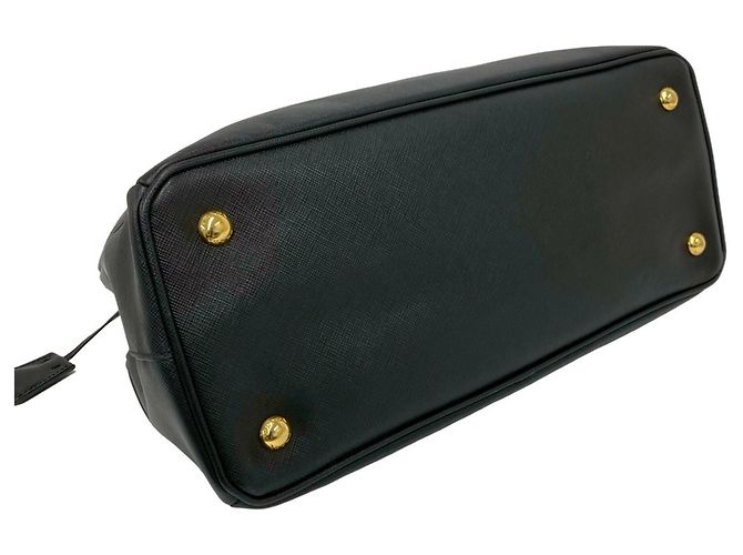 Sac à main en cuir Saffiano avec logo triangle Galleria de Prada - vue 7