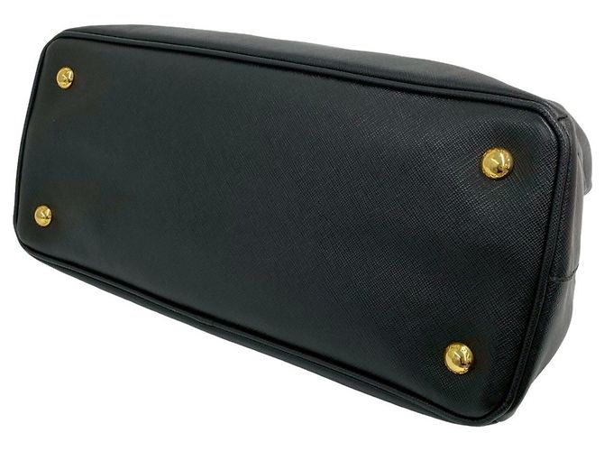 Sac à main en cuir Saffiano avec logo triangle Galleria de Prada - vue 8