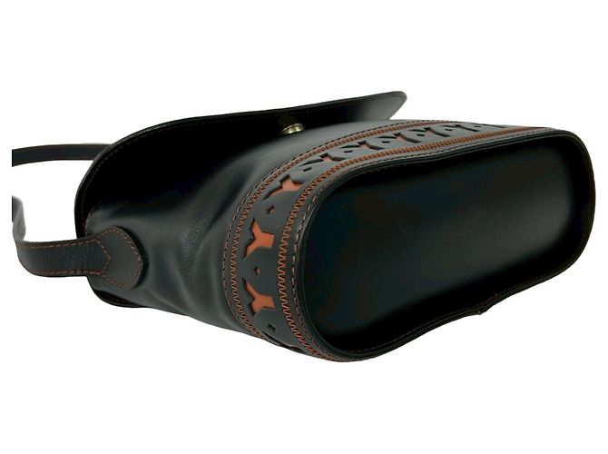 Borsa a Spalla in Pelle Cassandra Yves Saint Laurent Nero - vista 7