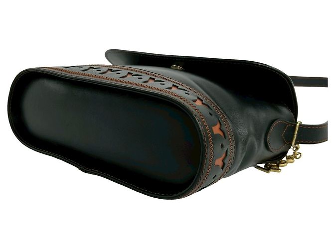Borsa a Spalla in Pelle Cassandra Yves Saint Laurent Nero - vista 8