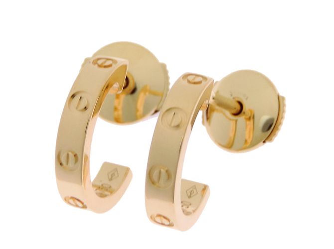 Orecchini modello piccolo a cerchio Cartier Love - vista 2