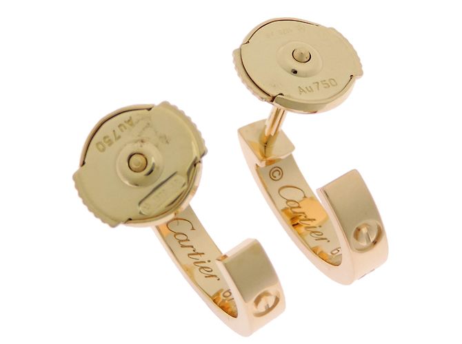 Orecchini modello piccolo a cerchio Cartier Love - vista 3