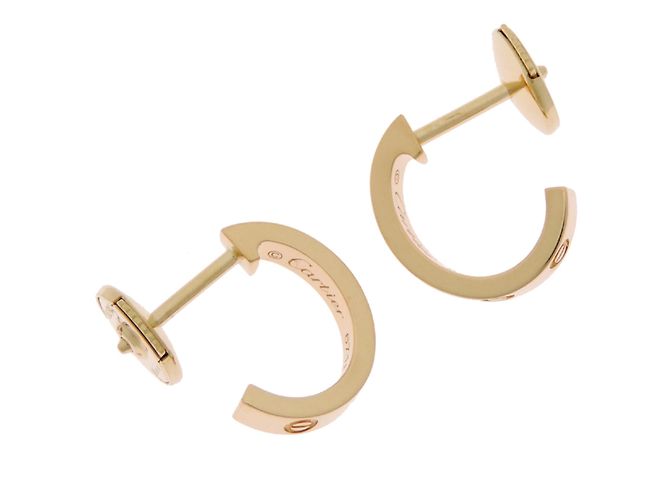 Orecchini modello piccolo a cerchio Cartier Love - vista 4