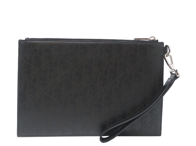 Pochette da uomo Christian Dior Oblique Galaxy Nero - vista 2