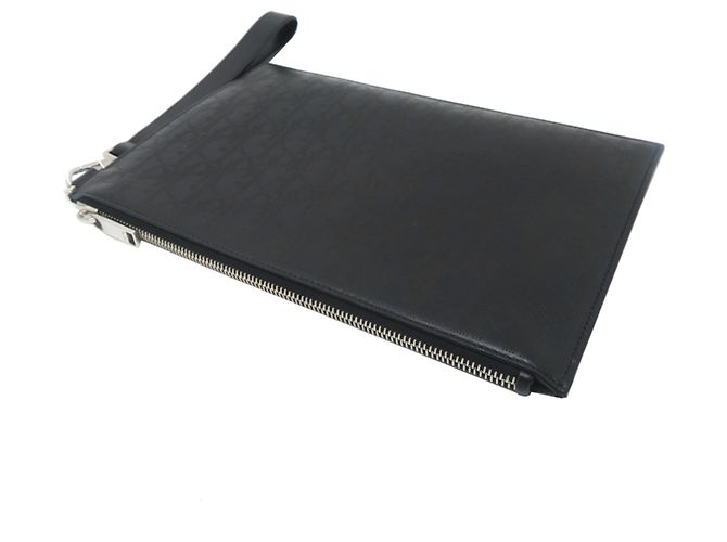 Pochette da uomo Christian Dior Oblique Galaxy Nero - vista 4