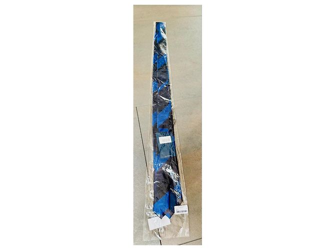 Cravatta a righe in seta blu Hackett London Blu scuro - vista 2