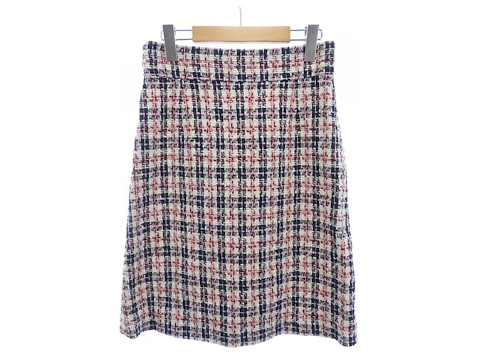 Falda Gucci Blanco Roja Azul marino - vista 2