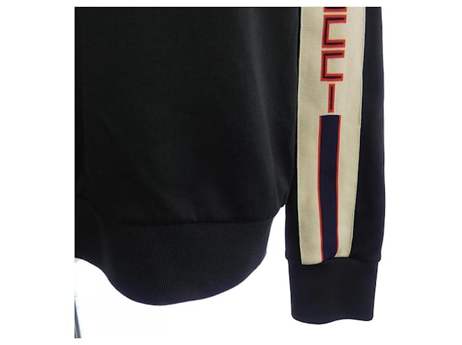 Sudadera de algodón Gucci Negro Beige - vista 6