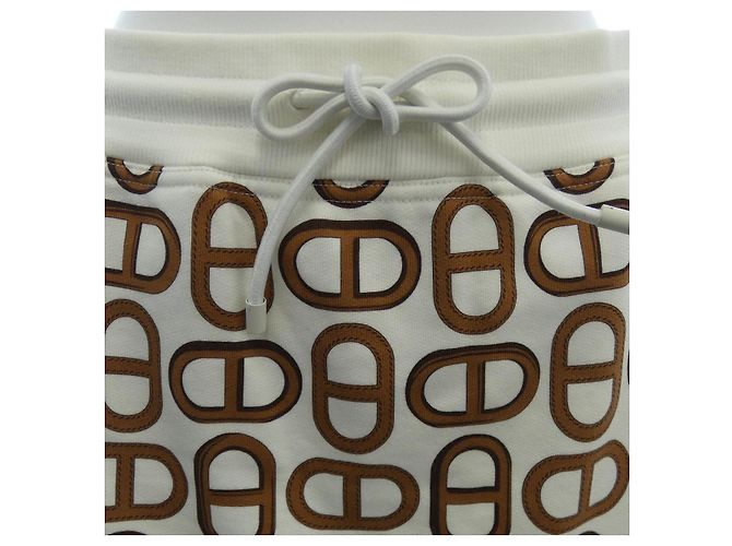 Hermès Gonna in cotone Hermes Bianco - vista 5