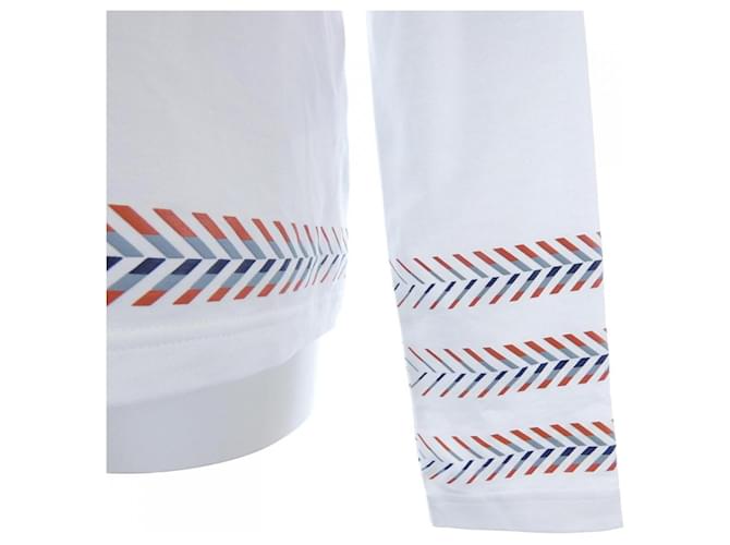 Hermès Camiseta de algodón Hermes Blanco Naranja - vista 6