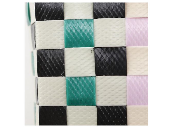 Marni Woven Micro Basket Handtasche aus Polypropylen Weiß Mehrfarben - Ansicht 14