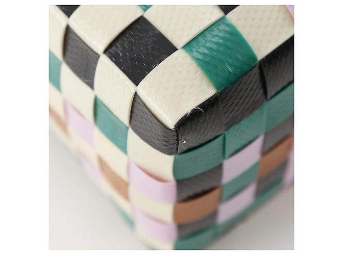 Marni Woven Micro Basket Handtasche aus Polypropylen Weiß Mehrfarben - Ansicht 4