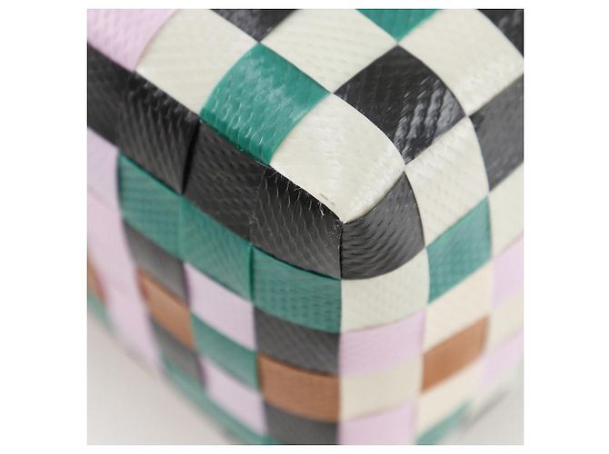 Marni Woven Micro Basket Handtasche aus Polypropylen Weiß Mehrfarben - Ansicht 5