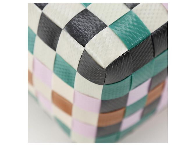 Marni Woven Micro Basket Handtasche aus Polypropylen Weiß Mehrfarben - Ansicht 6