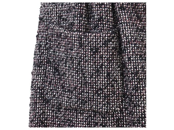 Timeless Falda de lana de alpaca de tweed de Chanel Castaño - vista 12