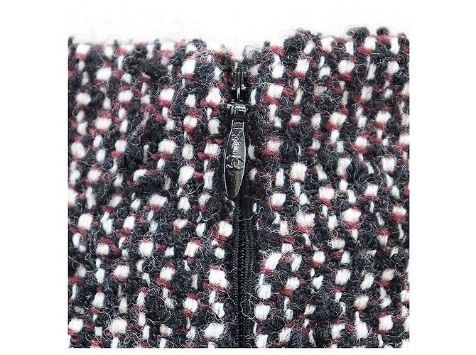 Timeless Falda de lana de alpaca de tweed de Chanel Castaño - vista 7