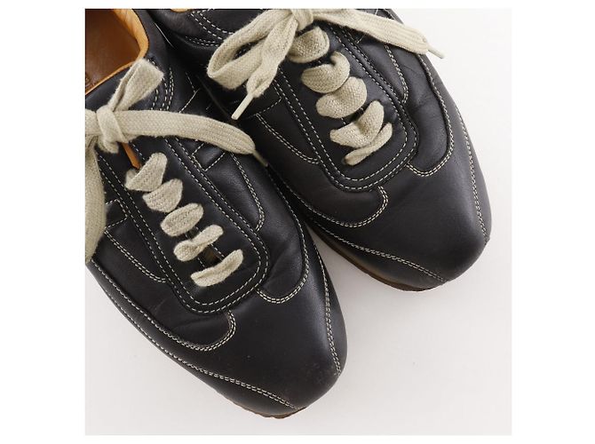 Sneakers in pelle Quick Hermès Nero - vista 4