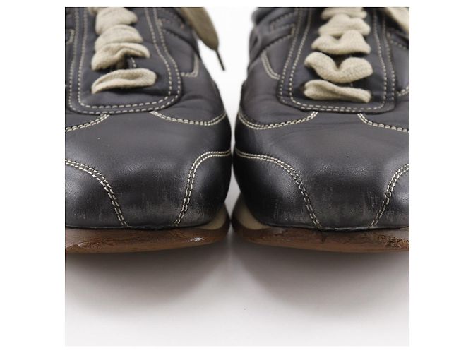Sneakers in pelle Quick Hermès Nero - vista 7