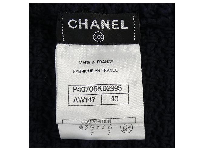 Timeless Cárdigan Chanel P40706K02995 Azul Azul marino - vista 4