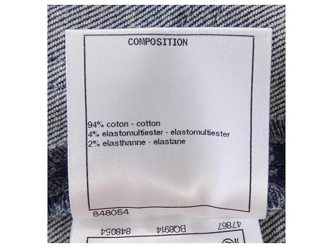 Jeans Chanel P71263V62852 Blanco Azul - vista 3
