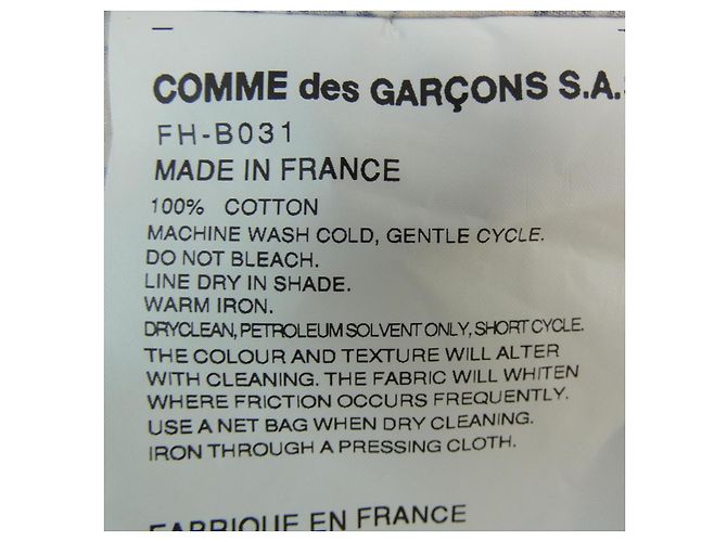 Comme Des Garcons Camicia Comme des Garçons Bianco Beige Giallo - vista 3