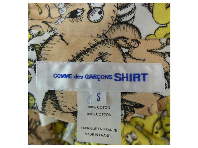 Comme Des Garcons Camicia Comme des Garçons Bianco Beige Giallo - vista 4