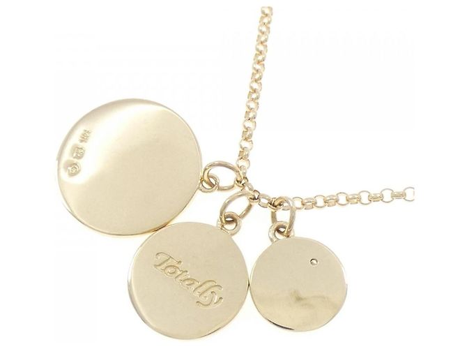 Autre Marque 14K Gelbgold-Diamant-Halskette Golden - Ansicht 4