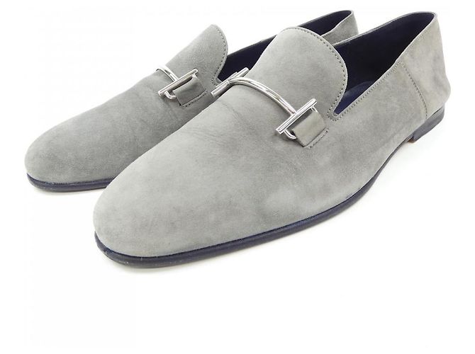 Hermès Scarpe in pelle Hermes 192559Z 39.5 Marrone - vista 3