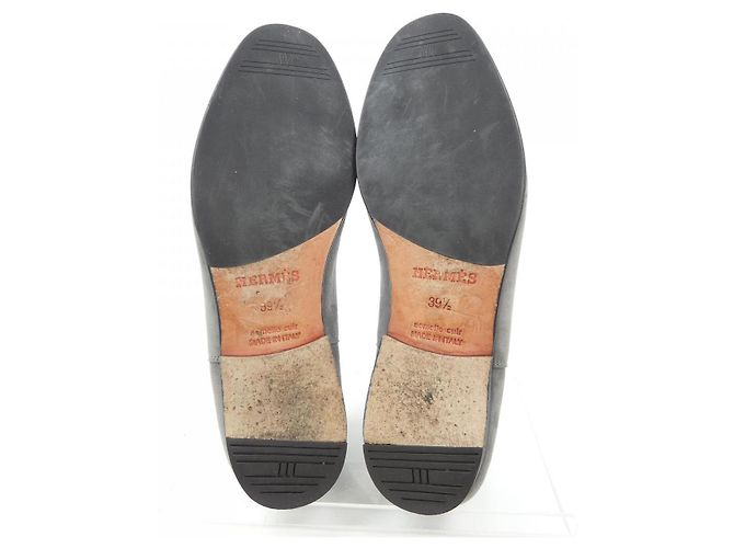 Hermès Scarpe in pelle Hermes 192559Z 39.5 Marrone - vista 4