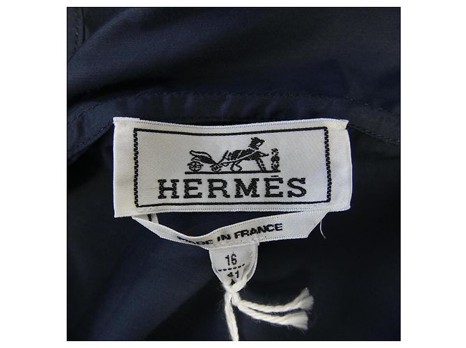 Blouson in nylon Hermès Blu Blu navy - vista 4