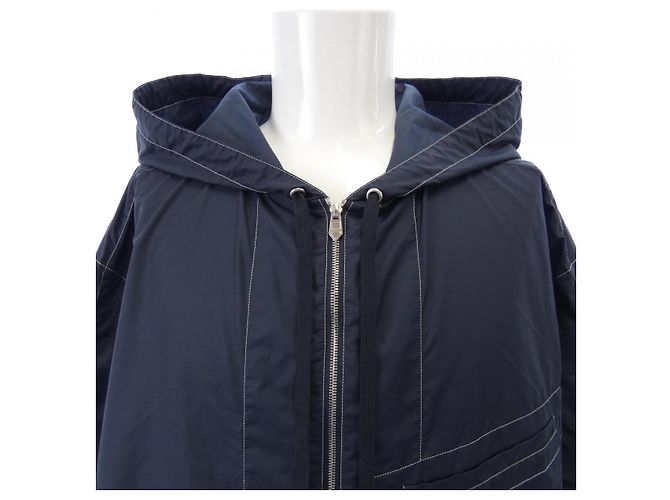 Blouson in nylon Hermès Blu Blu navy - vista 5