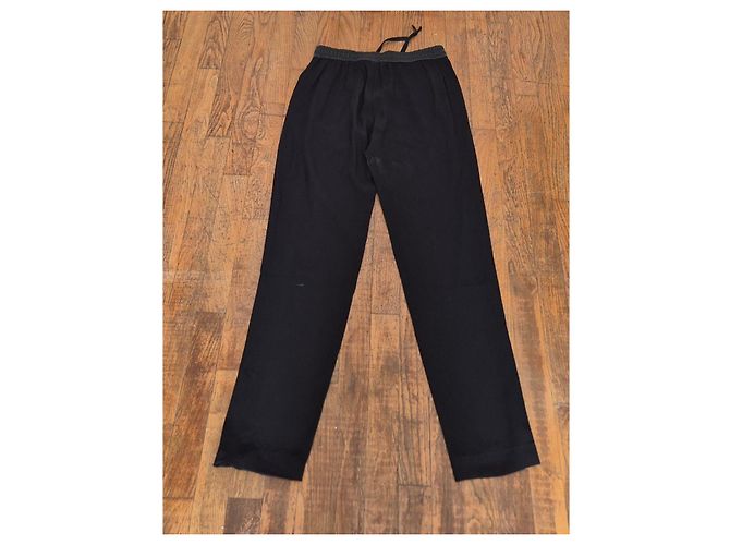 Pantalón Ajustado Negro Sandro Talla 2 38 M - vista 4