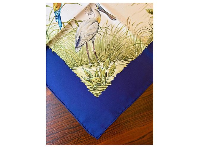 Hermès: Sciarpa Vintage "Halte en Camargue" 1989 Ottime Condizioni Multicolore - vista 10