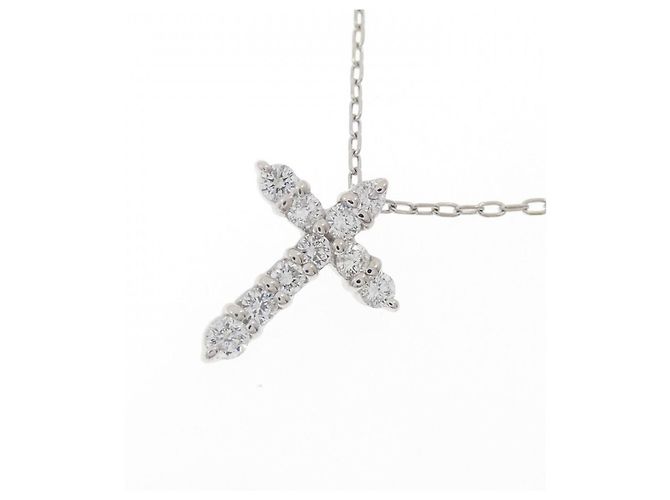 Autre Marque Collana in platino e diamanti Argento - vista 3
