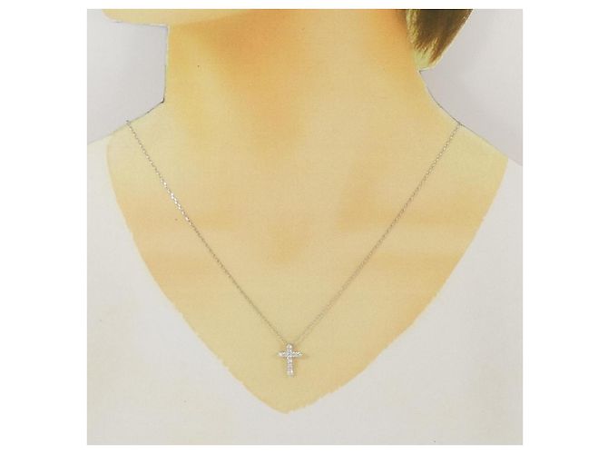 Autre Marque Collana in platino e diamanti Argento - vista 6