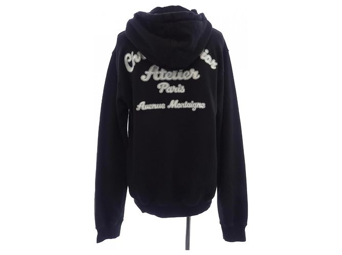 Moletom com capuz de algodão Dior Preto - vista 2