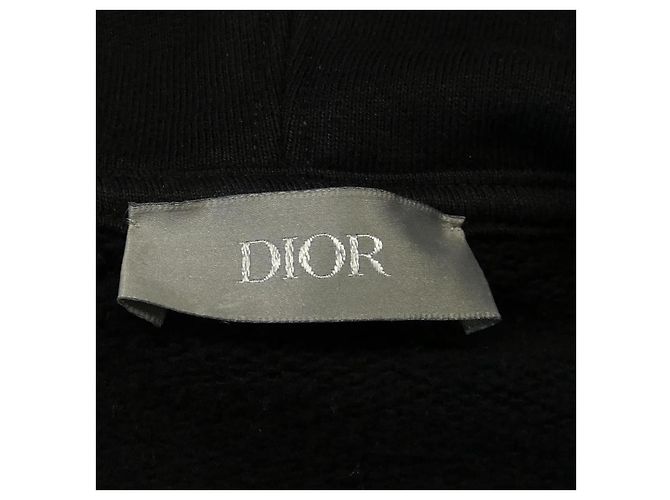 Moletom com capuz de algodão Dior Preto - vista 4