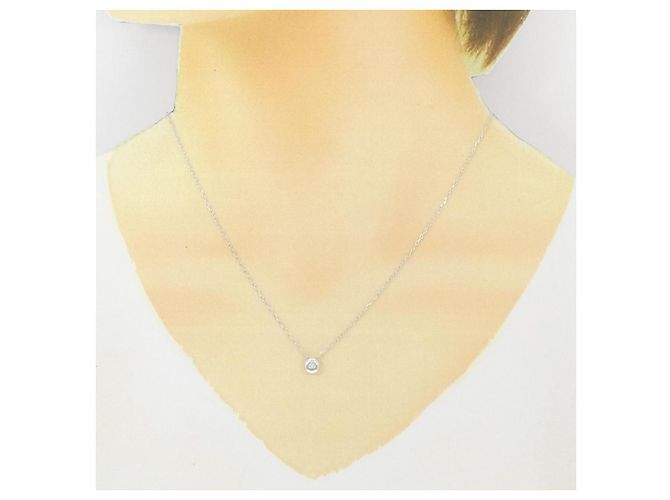 Autre Marque Collana in diamante in oro bianco Au750 Argento - vista 6