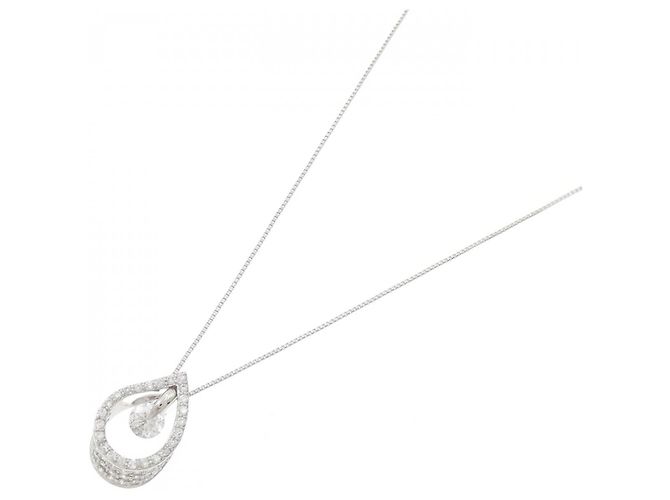 Autre Marque Collana di diamanti 2 vie Pt900 Pt850 Argento - vista 2