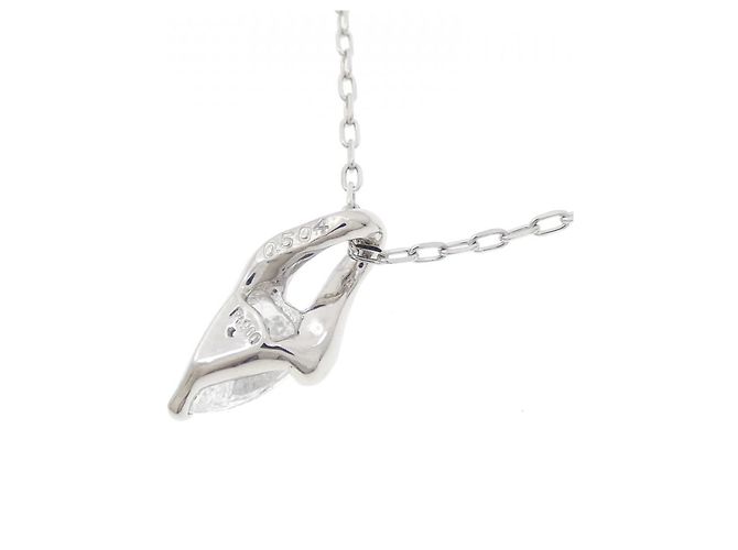 Autre Marque Collana in diamante Pt900 Pt850 Argento - vista 4