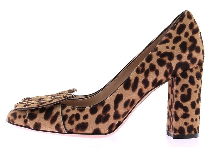 Gianvito Rossi Lederpumps mit Leopardenmuster 37 Beige - Ansicht 3